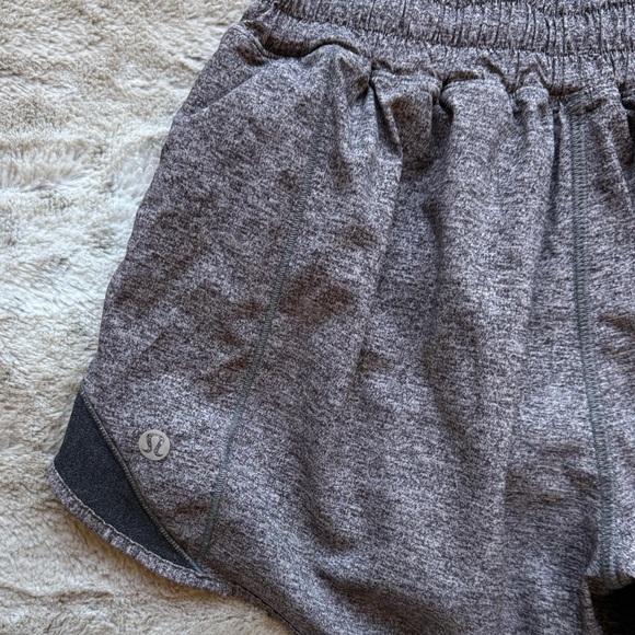 Lululemon Hotty Hot Short II *Long 4" Heather Lux Multi Black /Heathered Black - Picture 6 of 15